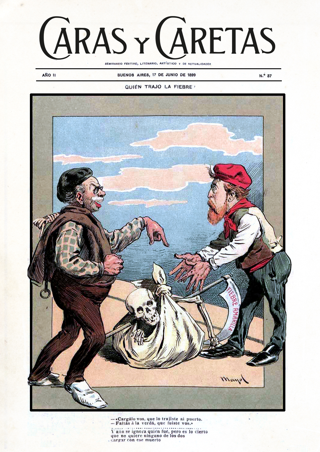 Nuestras Primeras Tapas Junio De 1899 Caras Y Caretas